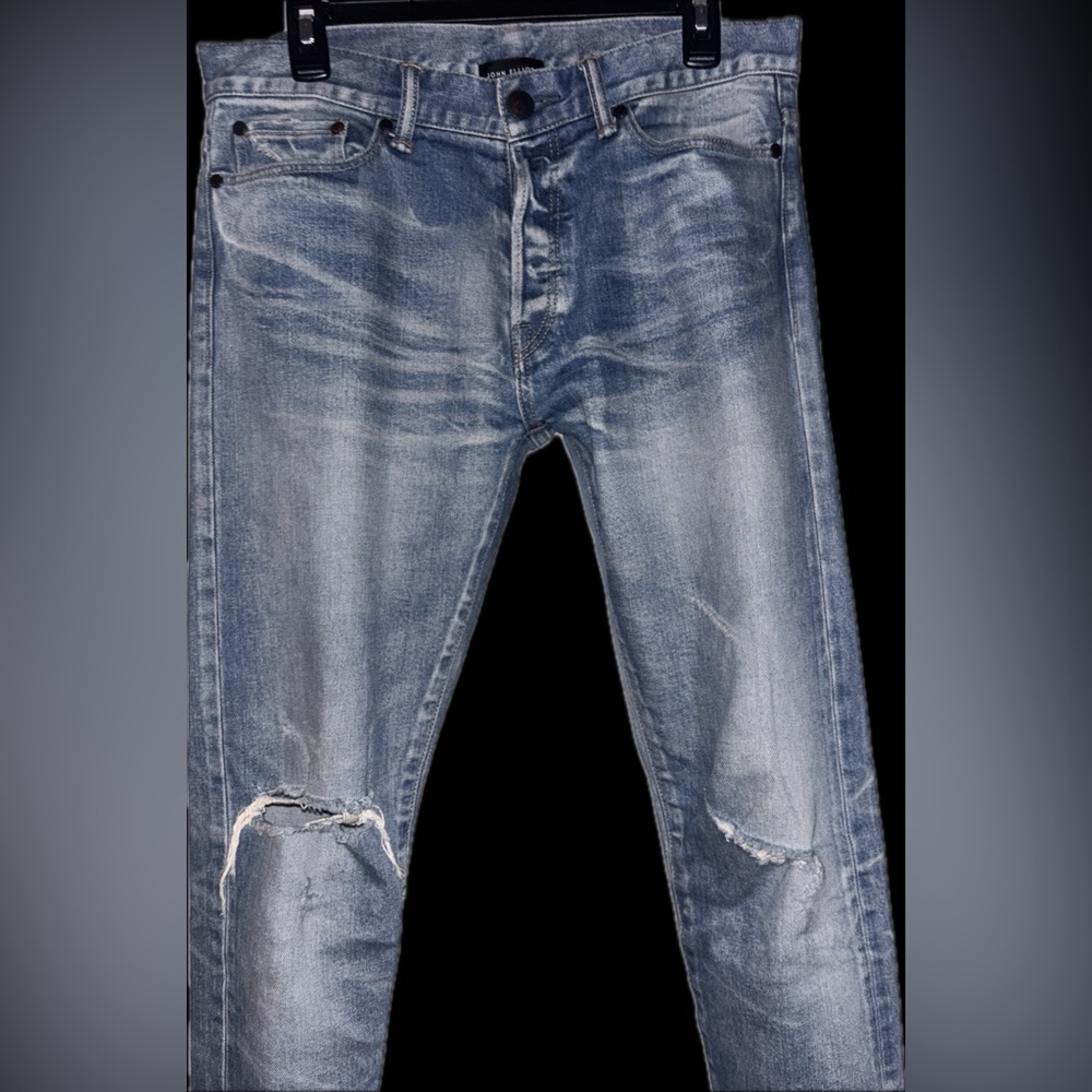 NWOT rare John Elliott 30x33.5” Japanese made selvedge denim jeans in cast 2 fit - Picture 9 of 16